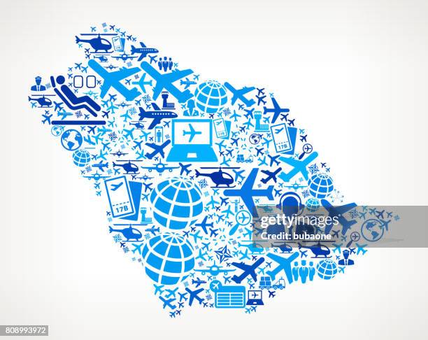 saudi arabia aviation and air planes vector graphic - saudi worker stock illustrations