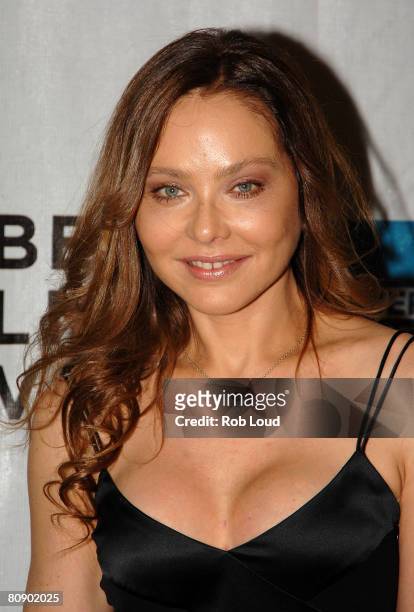 Actress Ornella Muti attends the premiere of "Toby Dammit" during the 2008 Tribeca Film Festival on April 28, 2008 in New York City.