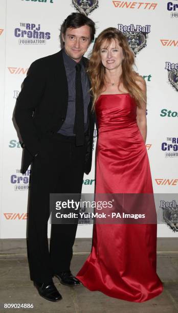 Richard Hammond and his wife Amanda Etheridge arriving for the RPJ Crohns Foundation Rock Ball, at The Hurlingham Club in west London.