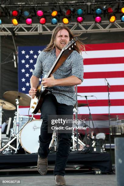Lukas Nelson performs in concert with Promise of the Real during the annual Willie Nelson 4th of July Picnic at the Austin360 Amphitheater on July 4,...