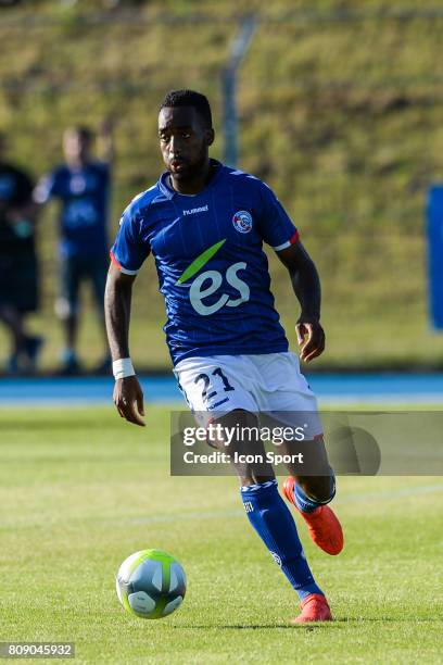 Yoann Salmier of Strasbourg during the friendly match between Fc Zurich and Racing Club de Strasbourg Alsace on July 4, 2017 in Haguenau, France.