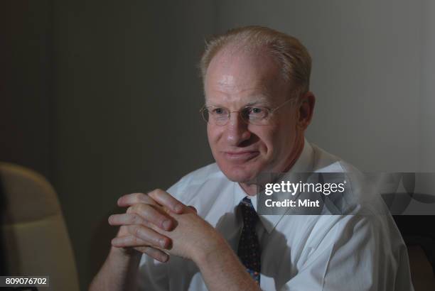 John R Adler, (Dorothy & TK Chan Professor of Neurosurgery at Stanford University School of Medicine, photographed during an interview with Mint.