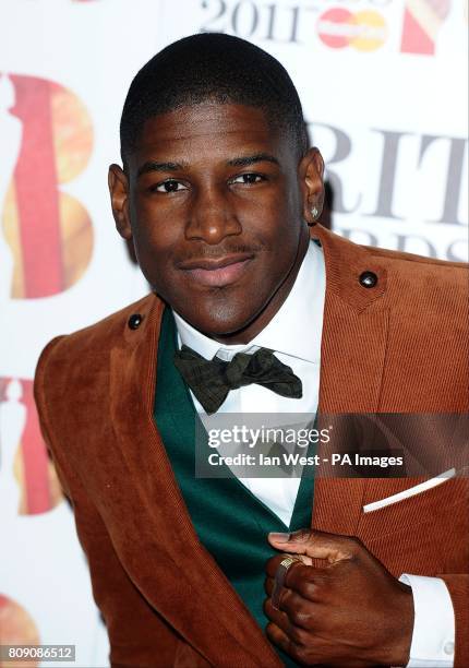 Labrinth arriving for the 2011 Brit Awards at the O2 Arena, London.