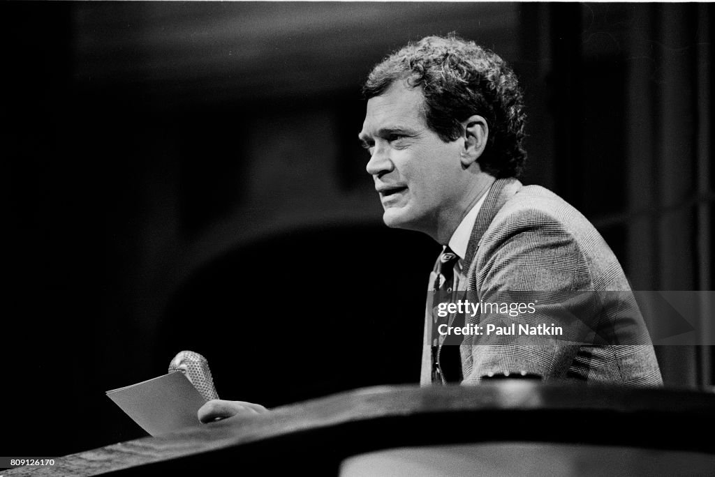 David Letterman Hosting His Show In Chicago