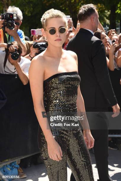 Actress Kristen Stewart attends the Chanel Haute Couture Fall/Winter 2017-2018 show as part of Paris Fashion Week on July 4, 2017 in Paris, France.