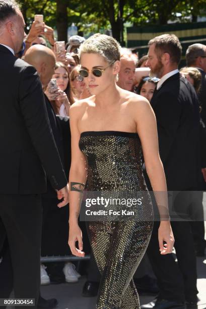 Actress Kristen Stewart attends the Chanel Haute Couture Fall/Winter 2017-2018 show as part of Paris Fashion Week on July 4, 2017 in Paris, France.