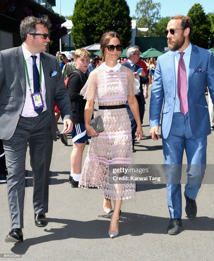 Celebrities Attend Wimbledon