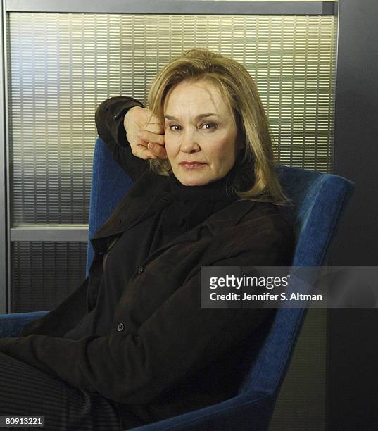 Actress Jessica Lange is photographed in the offices of 42 West.