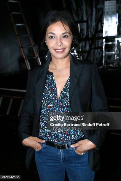 Actress Saida Jawad attends the Franck Sorbier Haute Couture Fall/Winter 2017-2018 show as part of Haute Couture Paris Fashion Week on July 5, 2017...