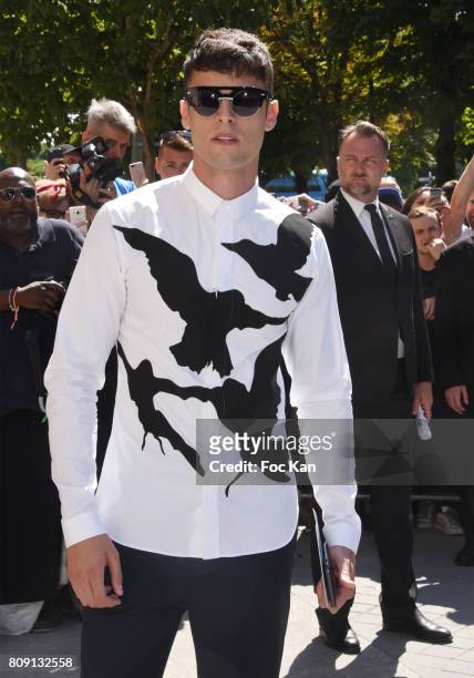 Baptiste Giabiconi attends the Chanel Haute Couture Fall/Winter 2017-2018 show as part of Paris Fashion Week on July 4, 2017 in Paris, France.