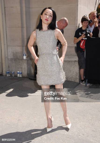 Actress Zhou Xun attends the Chanel Haute Couture Fall/Winter 2017-2018 show as part of Paris Fashion Week on July 4, 2017 in Paris, France.