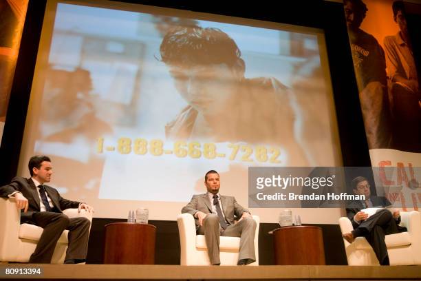 Singer Ricky Martin speaks at an event held by the Inter-American Development Bank to launch a campaign that promotes an anti-trafficking hotline for...