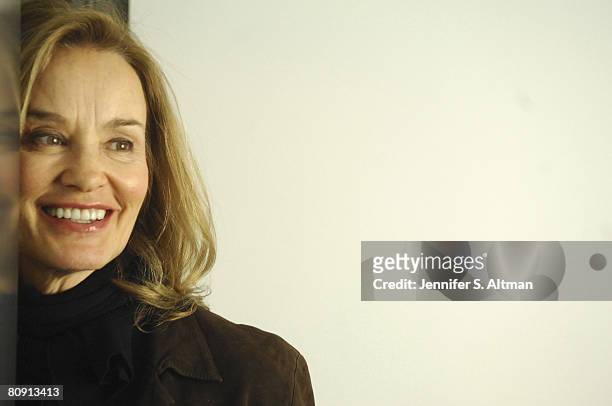 Actress Jessica Lange is photographed in the offices of 42 West.