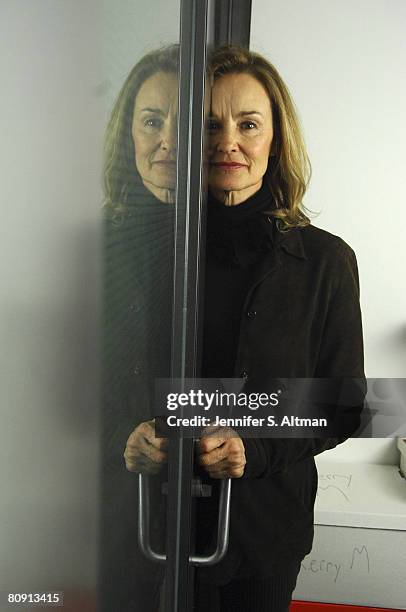 Actress Jessica Lange is photographed in the offices of 42 West.