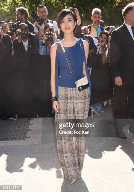 Gwei Lun-Mei attends the Chanel Haute Couture Fall/Winter 2017-2018 show as part of Paris Fashion Week on July 4, 2017 in Paris, France.