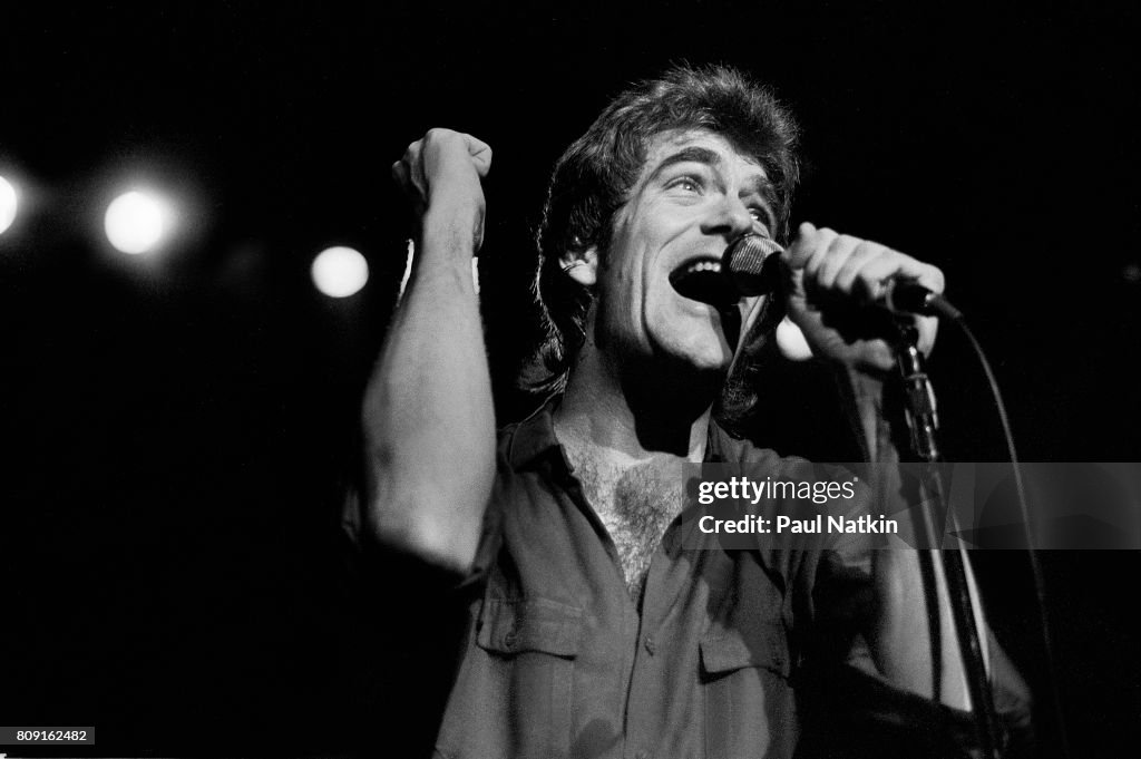Huey Lewis performing at the Park West in Chicago, Illinois, May 1
