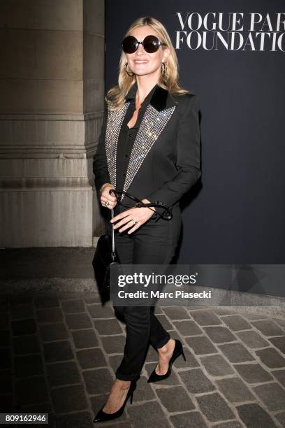 Supermodel Kate Moss attends Vogue Foundation Dinner during Paris Fashion Week as part of Haute Couture Fall/Winter 2017-2018 at Musee Galliera on...