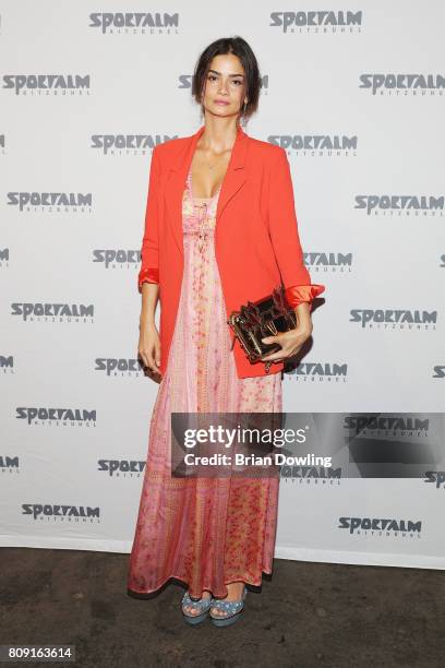 Shermine Shahrivar attends the Sportalm Fashion Show Spring/Summer 2018 at Umspannwerk Kreuzberg on July 5, 2017 in Berlin, Germany.