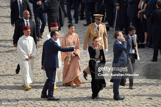 Princess Lalla Meryem of Morocco attend the tribute to Simone Veil during her funeral at Hotel Des Invalides on July 5, 2017 in Paris, France. Simone...
