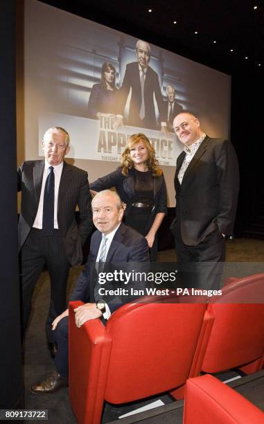 Nick Hewer, Lord Alan Sugar, Karren Brady and Dara O'Briain at a photocall at The Soho Hotel, London, to launch this year's series of the BBC...