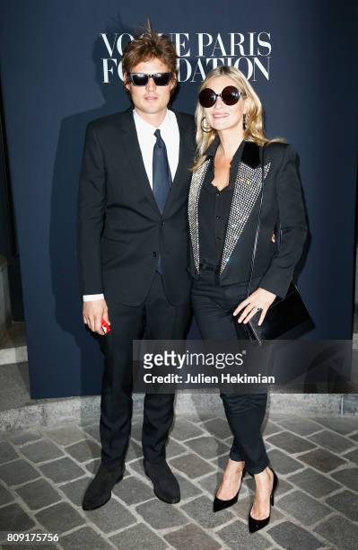 Nikolai Von Bismarck and Kate Moss attend the Vogue Foundation Dinner during Paris Fashion Week as part of Haute Couture Fall/Winter 2017-2018 at...