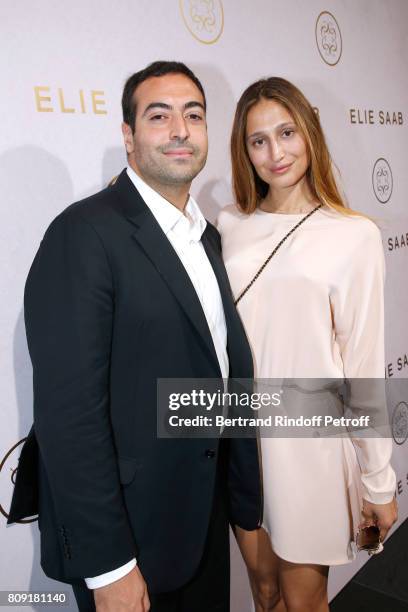 Mohammed Al Turki and Siran Manoukian attend the Elie Saab Haute Couture Fall/Winter 2017-2018 show as part of Haute Couture Paris Fashion Week on...