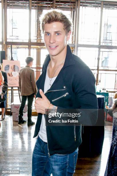German actor Lukas Sauer attends the Thomas Sabo Press Cocktail during the Mercedes-Benz Fashion Week Berlin Spring/Summer 2017 at China Club on July...