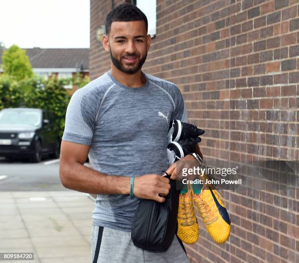 Kevin Stewart of Liverpool arriving before a training session at Melwood Training Ground on July 5, 2017 in Liverpool, England.