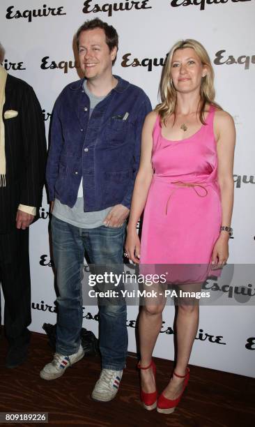 Tom Parker Bowles and his wife Sara Buys arriving for the Esquire June Issue launch party, at Sketch, London.