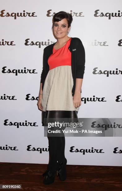 Lily Allen arriving for the Esquire June Issue launch party, at Sketch, London.