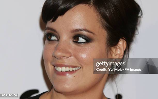 Lily Allen arriving for the Esquire June Issue launch party, at Sketch, London. Picture date: Thursday May 5, 2011.