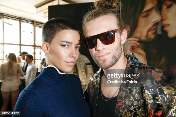 Alina Sueggeler and Andi Weizel of the band Frida Gold attend the Thomas Sabo Press Cocktail during the Mercedes-Benz Fashion Week Berlin...