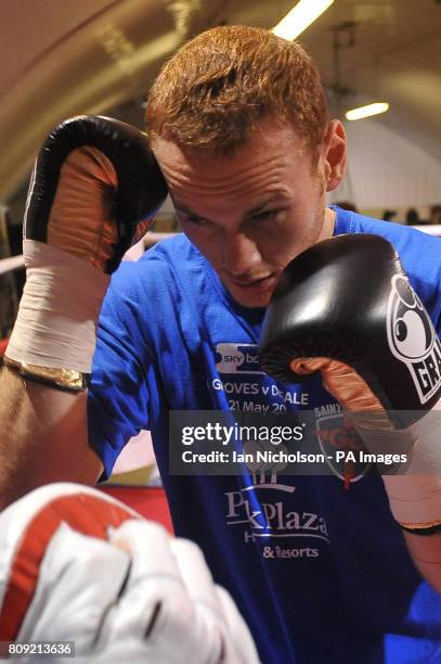 George Groves during the media work out at Railway Arch 116, London.