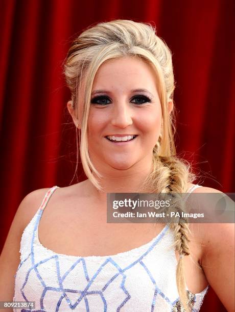 Jazmine Franks arriving for the 2011 British Soap Awards at Granada Studios, Manchester.