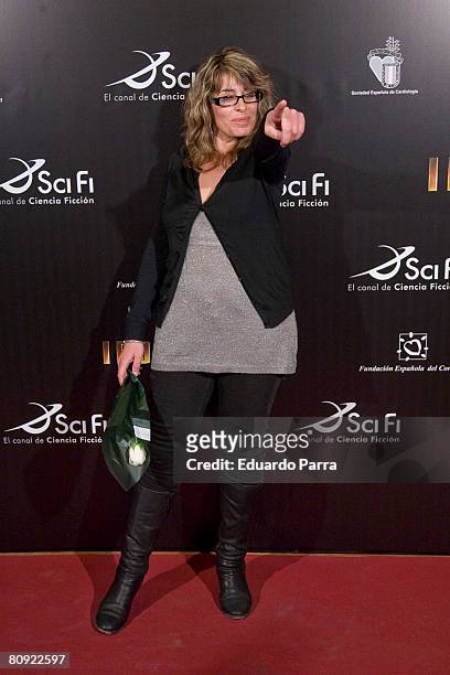 Actress Neus Sanz attends the premiere of 'Iron Man' on April 29, 2008 at Capitol Cinema in Madrid, Spain.