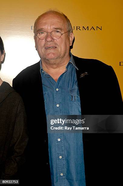 Filmmaker Peter Lindbergh attends the "Everywhere At Once" screening presented by Harper's Bazaar at the Hearst Tower on April 29, 2008 in New York...