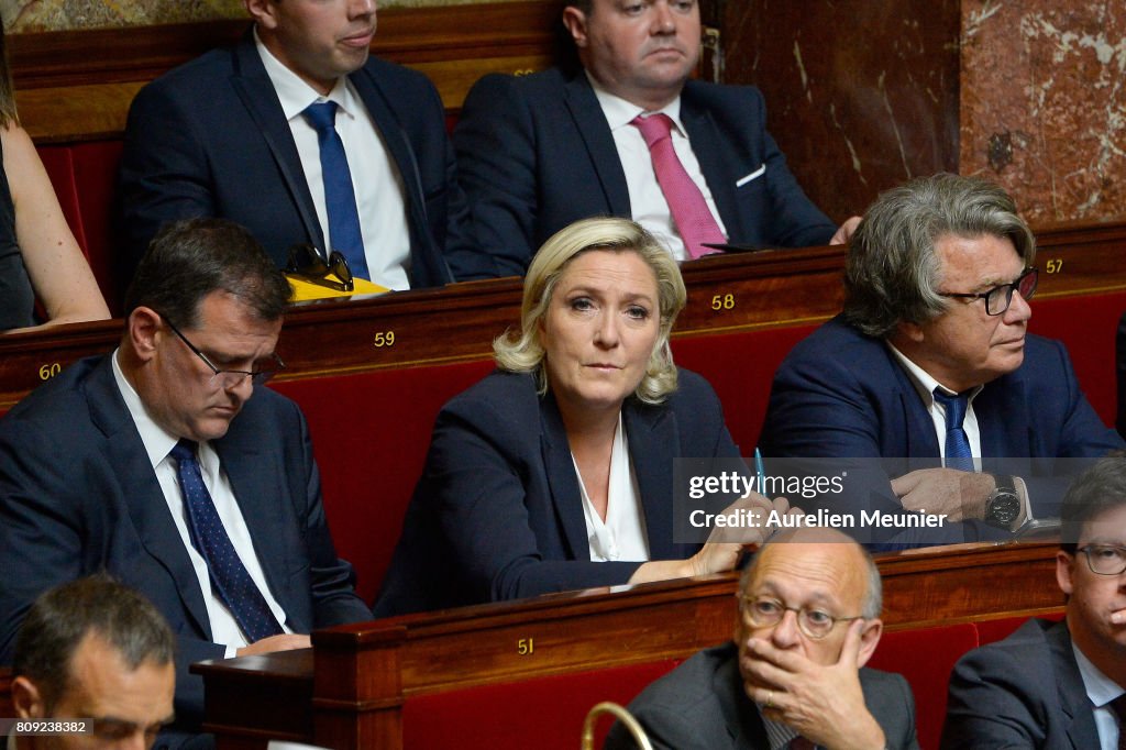 Session Of Questions To The Government At French Assembly In Paris