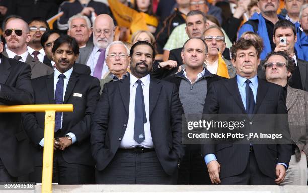 Blackburn Rovers co-owners Balaji Rao and Venkatesh Rao in the stands