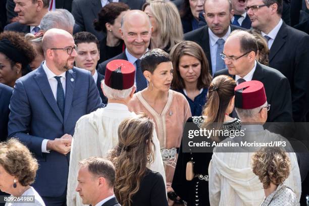 Princesse Meryem of Marocco attends the Simone Veil Funeral and national tribute at Hotel des Invalides on July 5, 2017 in Paris, France. Survivor of...