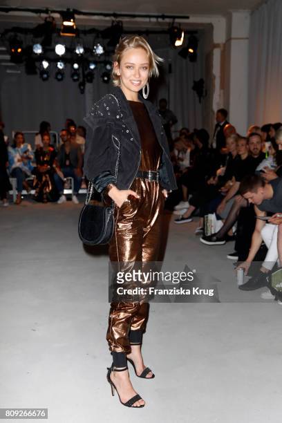 Caro Cult attends the Rebekka Ruetz show during the Mercedes-Benz Fashion Week Berlin Spring/Summer 2018 at Kaufhaus Jandorf on July 5, 2017 in...