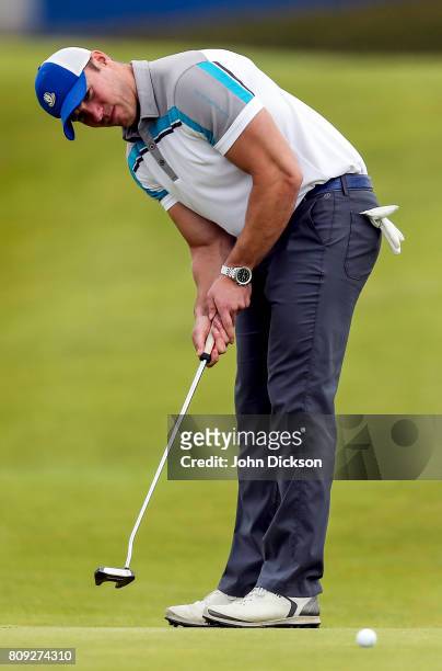 Portstewart , United Kingdom - 5 July 2017; Stephen Ferris, Northern Ireland, during the Pro-Am ahead of the Dubai Duty Free Irish Open Golf...