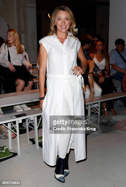 Sanny van Heteren attends the Rebekka Ruetz show during the Mercedes-Benz Fashion Week Berlin Spring/Summer 2018 at Kaufhaus Jandorf on July 5, 2017...