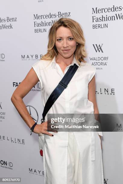 Sanny van Heteren attends the Rebekka Ruetz show during the Mercedes-Benz Fashion Week Berlin Spring/Summer 2018 at Kaufhaus Jandorf on July 5, 2017...