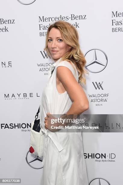 Sanny van Heteren attends the Rebekka Ruetz show during the Mercedes-Benz Fashion Week Berlin Spring/Summer 2018 at Kaufhaus Jandorf on July 5, 2017...