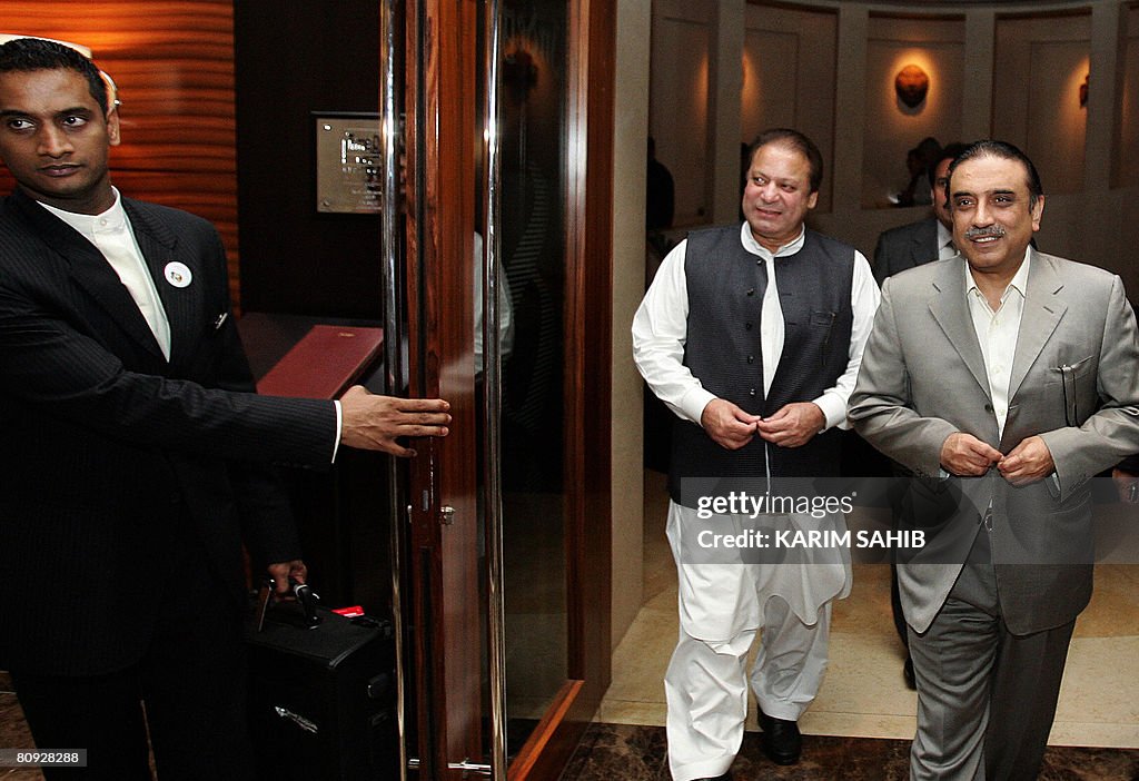 Pakistan R Asif Fs Pakistan Peoples' Party leader Asif Ali Zardari and Former premier ...