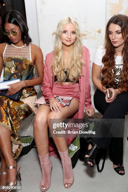 Anuthida Ploypetch and Anna Hiltrop attend the Rebekka Ruetz show during the Mercedes-Benz Fashion Week Berlin Spring/Summer 2018 at Kaufhaus Jandorf...