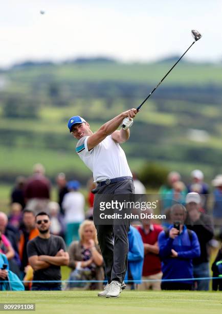 Portstewart , United Kingdom - 5 July 2017; Stephen Ferris, Northern Ireland, during the Pro-Am ahead of the Dubai Duty Free Irish Open Golf...