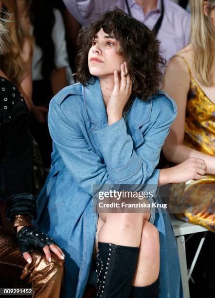 Lucie Soekeland attends the Rebekka Ruetz show during the Mercedes-Benz Fashion Week Berlin Spring/Summer 2018 at Kaufhaus Jandorf on July 5, 2017 in...