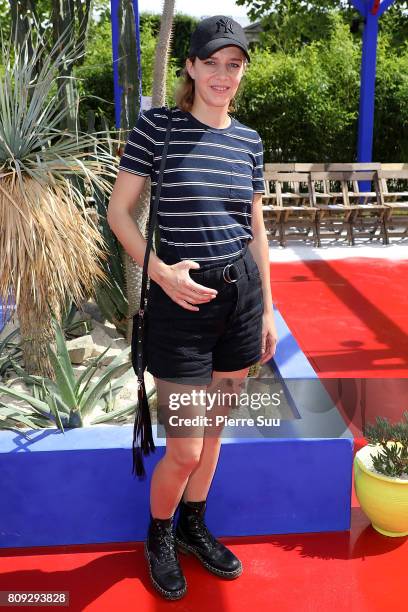 Celine Salette attends the Bonpoint Haute Couture Fall/Winter 2017-2018 show as part of Haute Couture Paris Fashion Week on July 5, 2017 in Paris,...