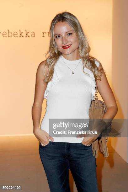 Vanessa Eichholz attends the Rebekka Ruetz show during the Mercedes-Benz Fashion Week Berlin Spring/Summer 2018 at Kaufhaus Jandorf on July 5, 2017...